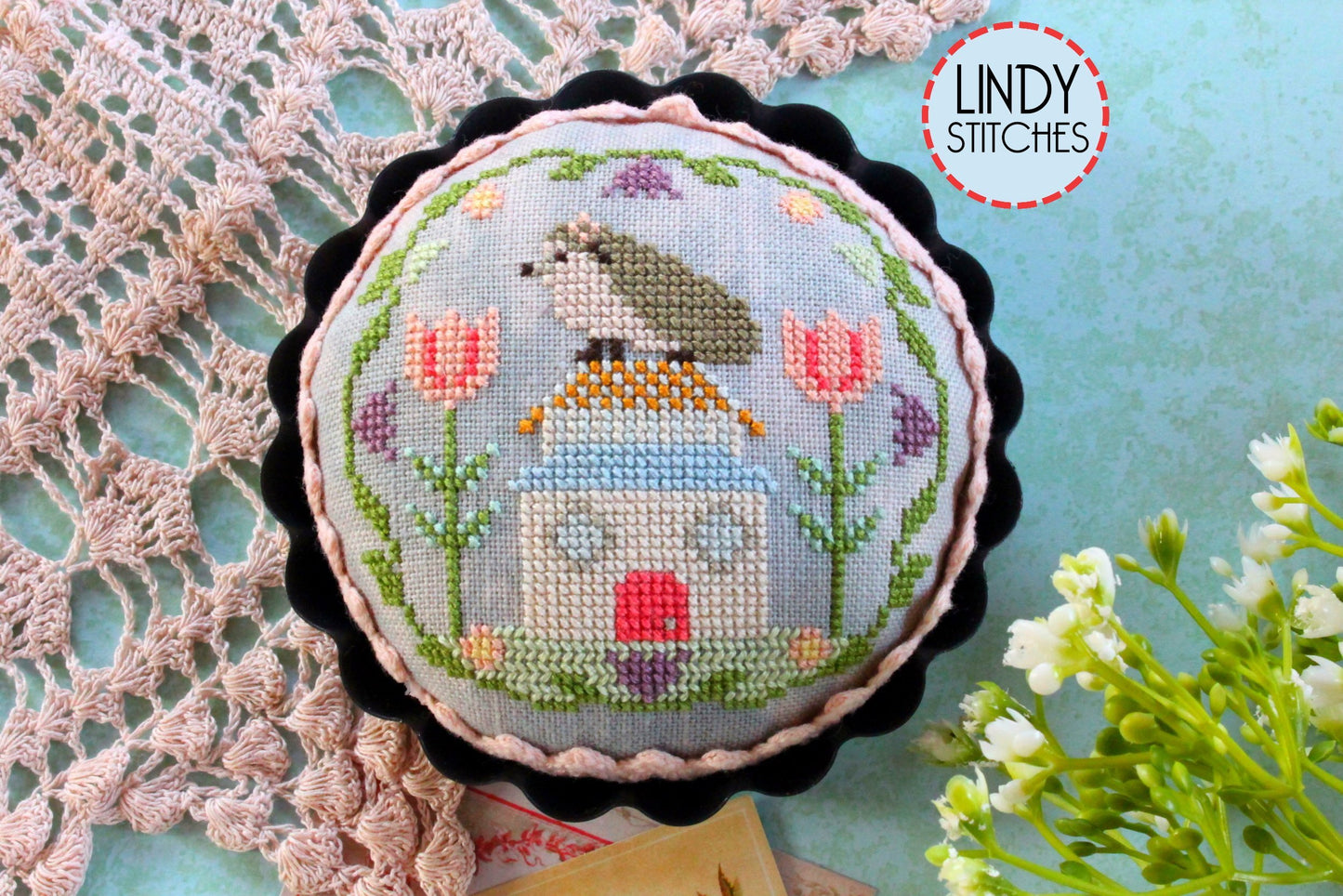 Polar Bear Abode Happy Habitats Cross Stitch Pattern Lindy Stitches PDF