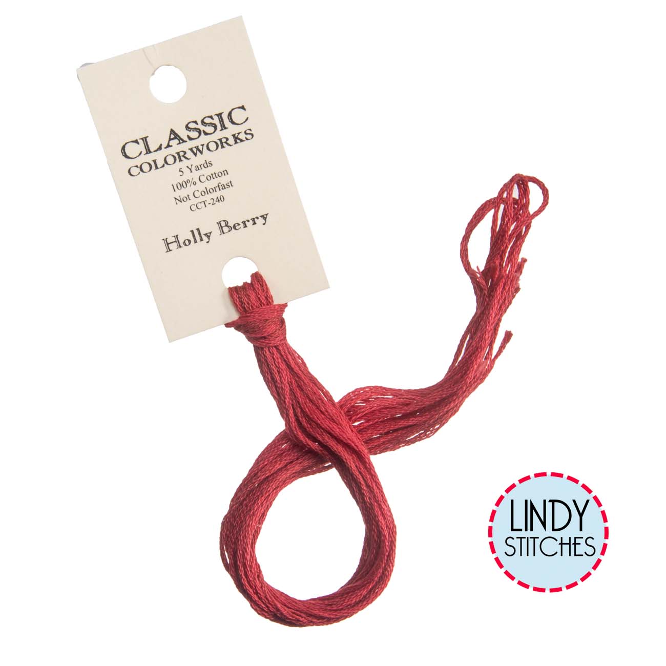 Holly Berry Classic Colorworks Floss Hand Dyed Cotton Skein
