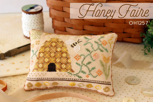 Honey Faire Cross Stitch Pattern by October House Physical Copy