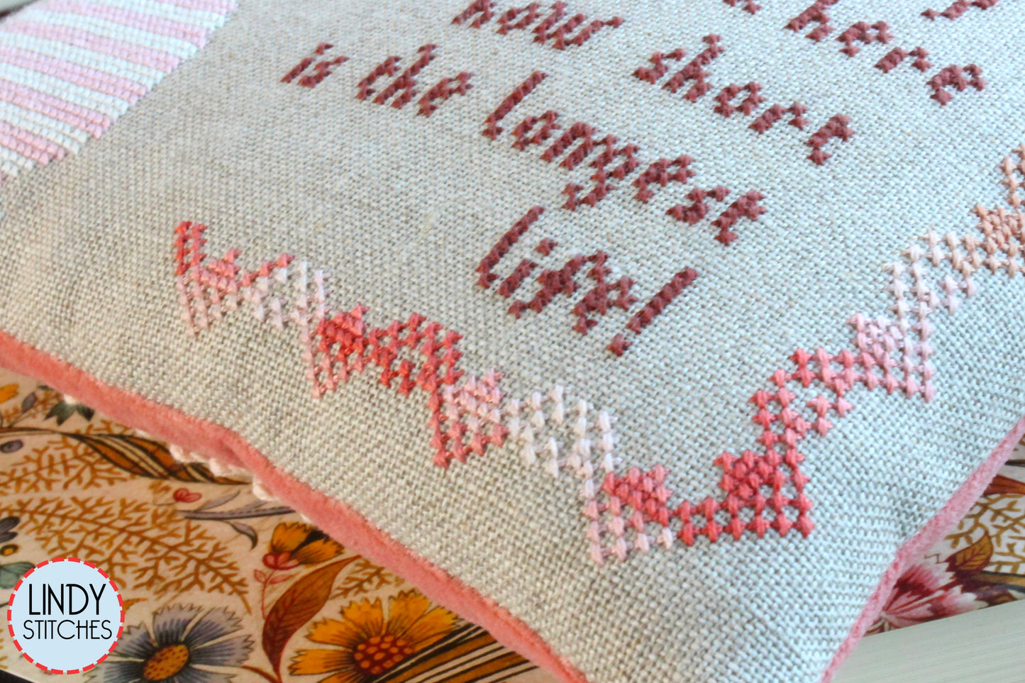 Wildflowers & Keats Cross Stitch Pattern by Lindy Stitches