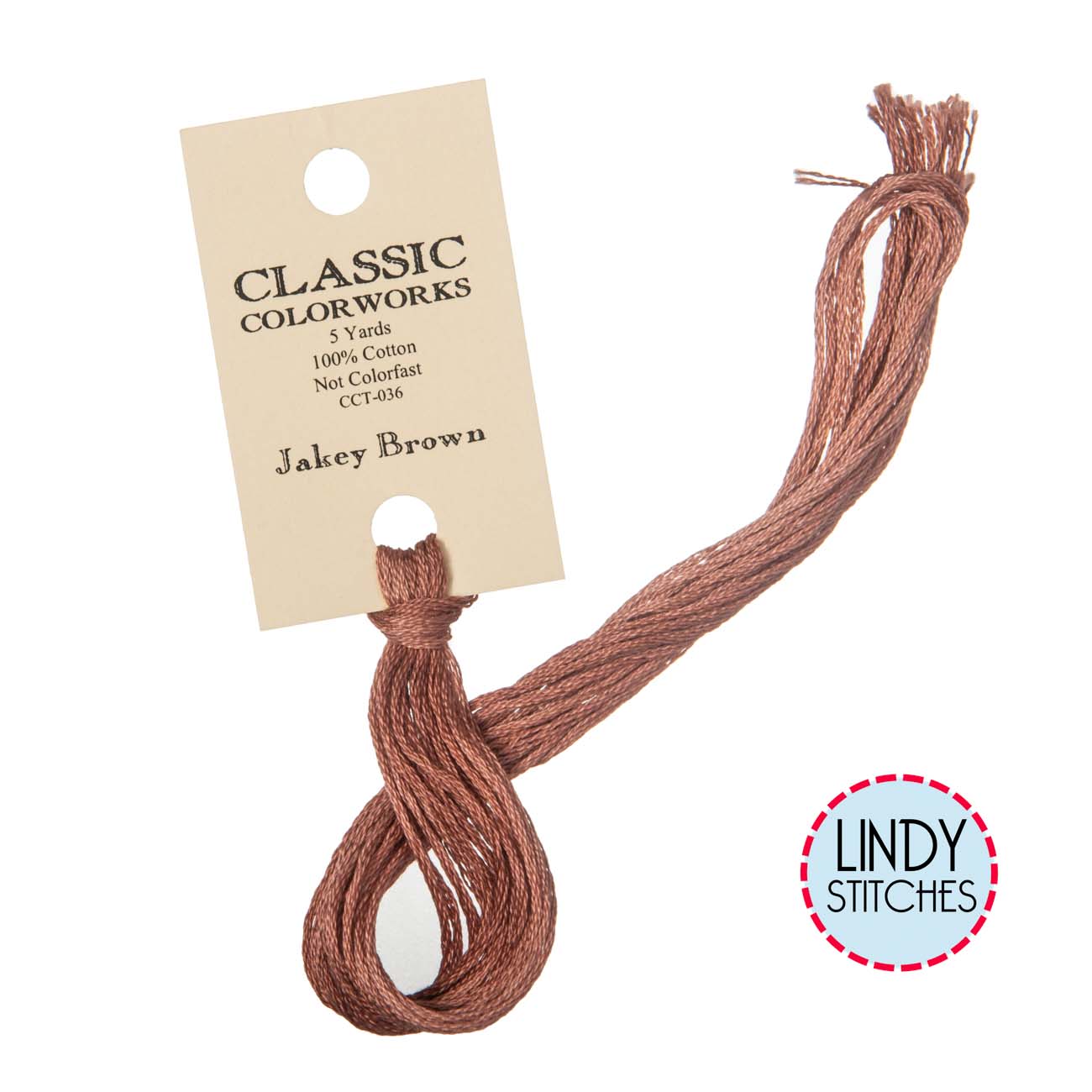 Jakey Brown Classic Colorworks Floss Hand Dyed Cotton Skein