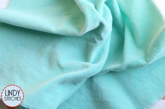 Sea Glass Hand Dyed 100% Cotton Velveteen by Lady Dot Creates