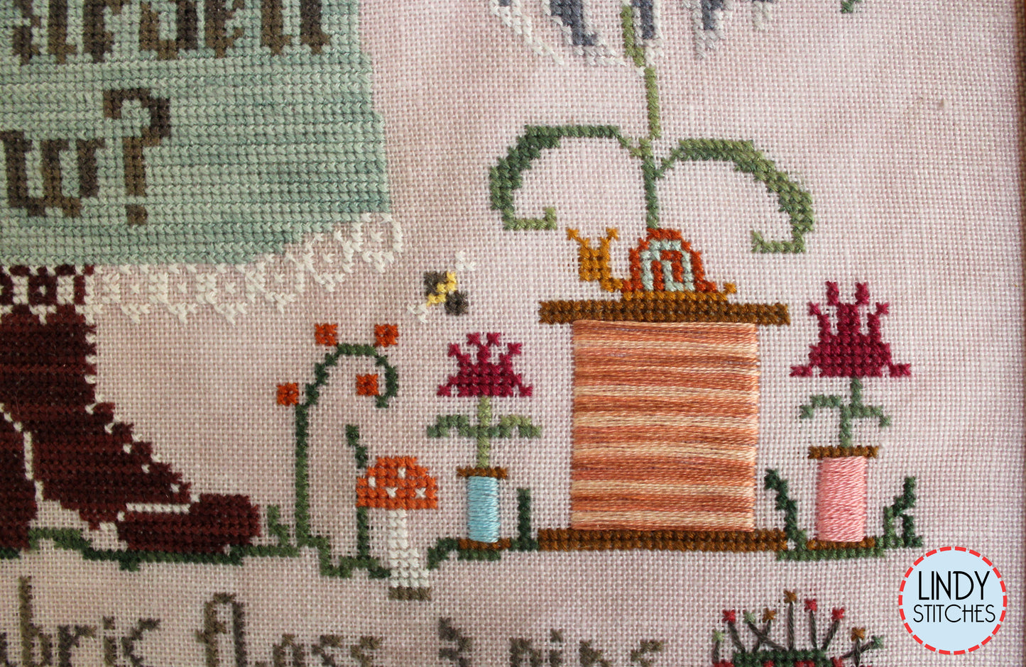 18 count Picture This Plus Bramble Aida Hand Dyed Fabric