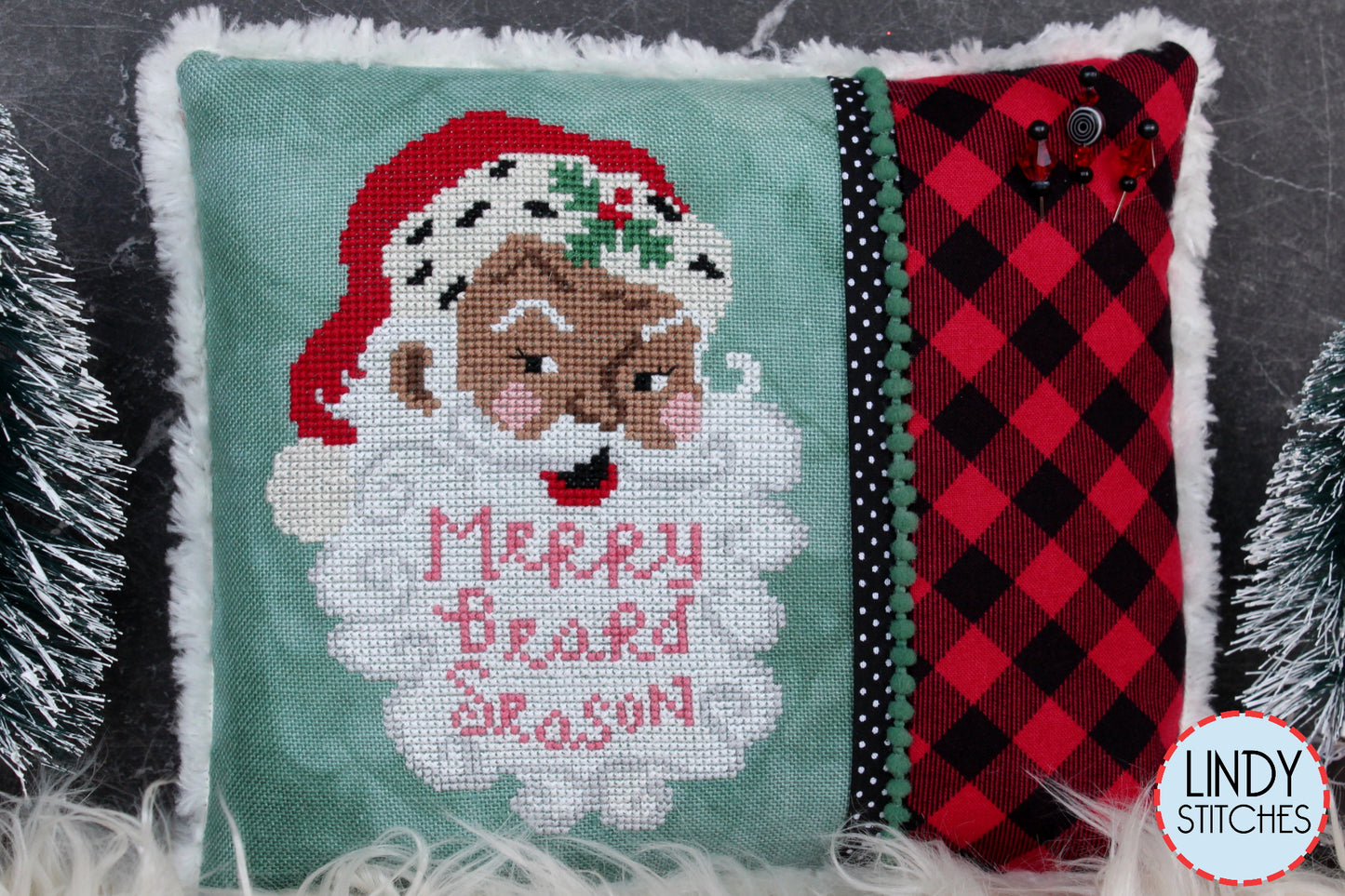 Merry Beard Season Cross Stitch Pattern Lindy Stitches Santa