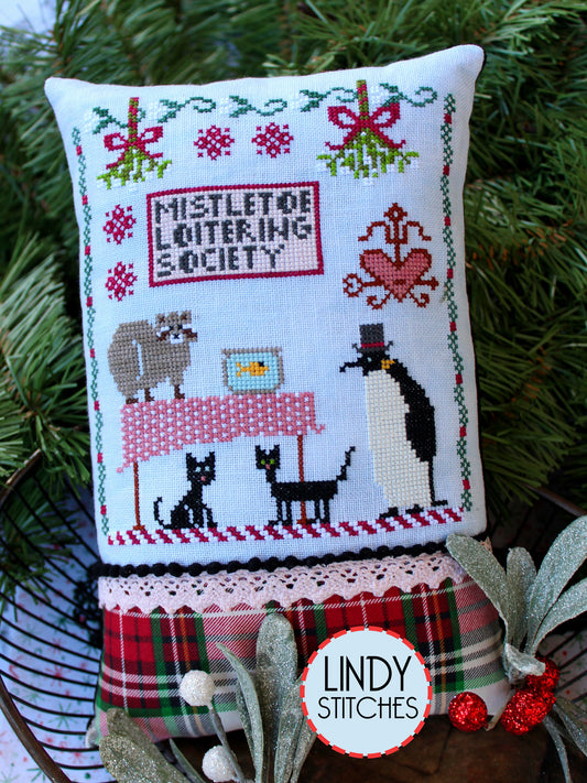 Mistletoe Loitering Society Cross Stitch Pattern by Lindy Stitches