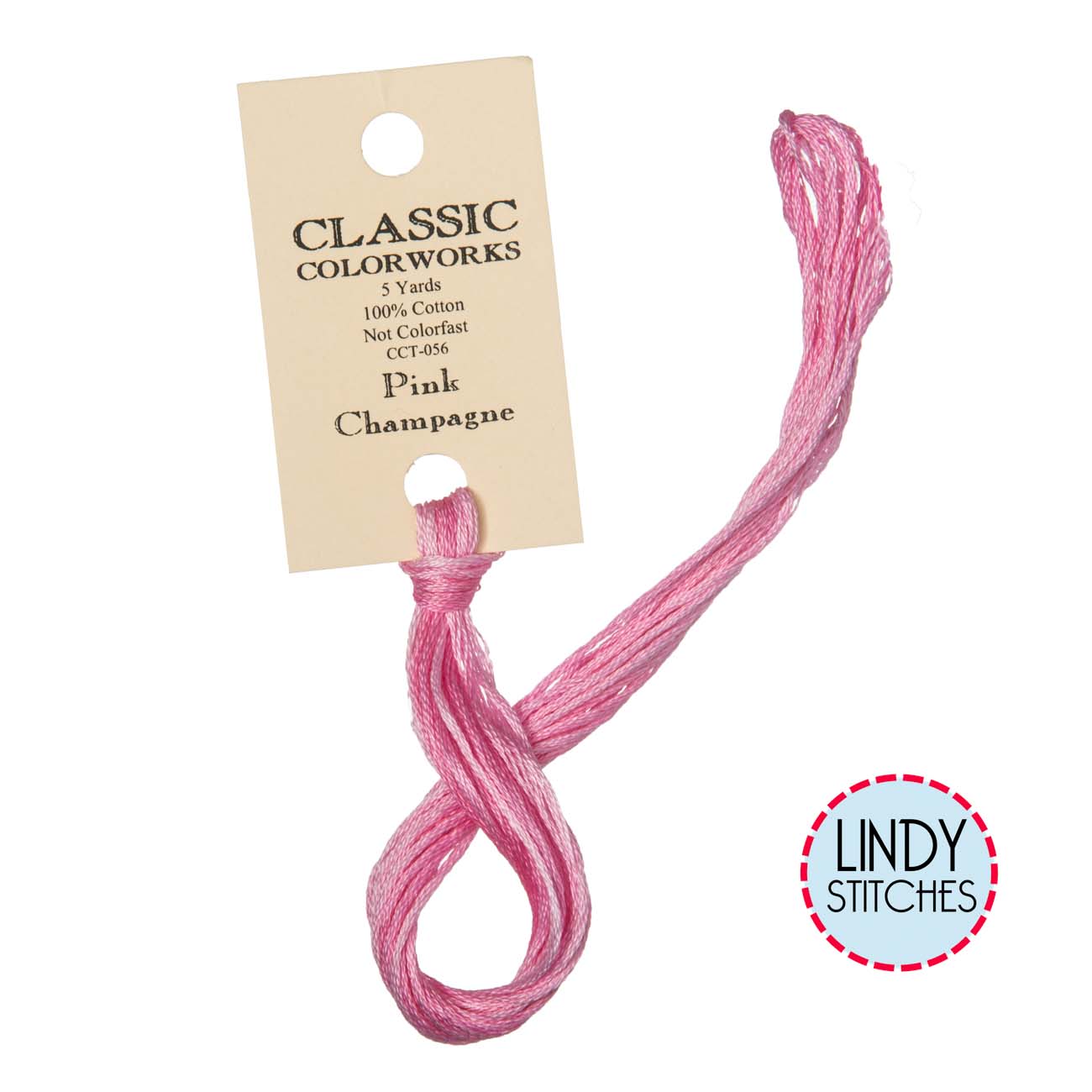 Pink Champagne Classic Colorworks Floss Hand Dyed Cotton Skein