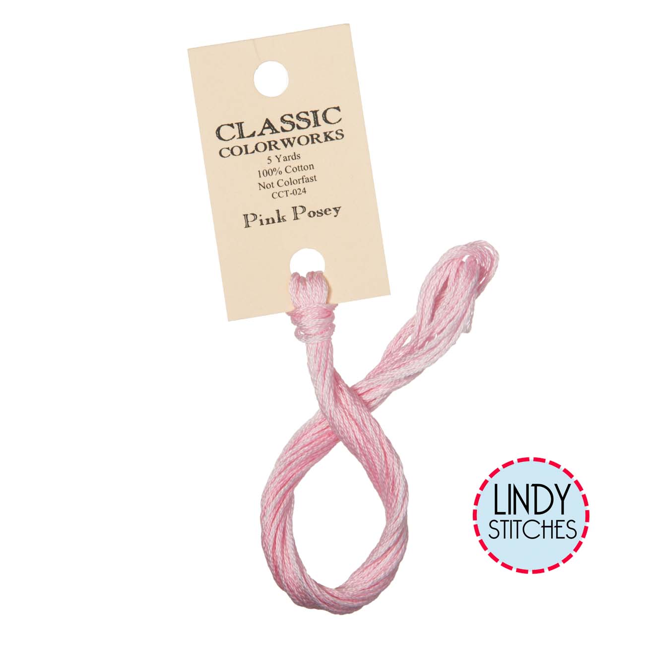 Pink Posey Classic Colorworks Floss Hand Dyed Cotton Skein