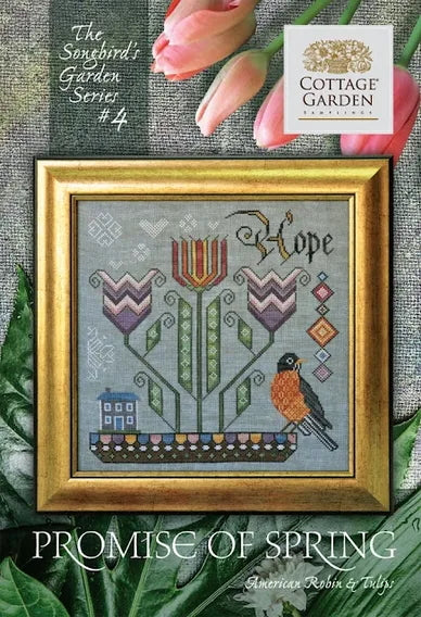 Promise of Spring by Cottage Garden Samplings Cross Stitch Pattern PHYSICAL copy