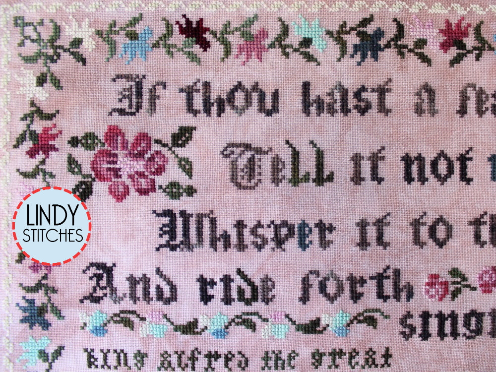 Ride Forth Singing Cross Stitch Pattern by Lindy Stitches