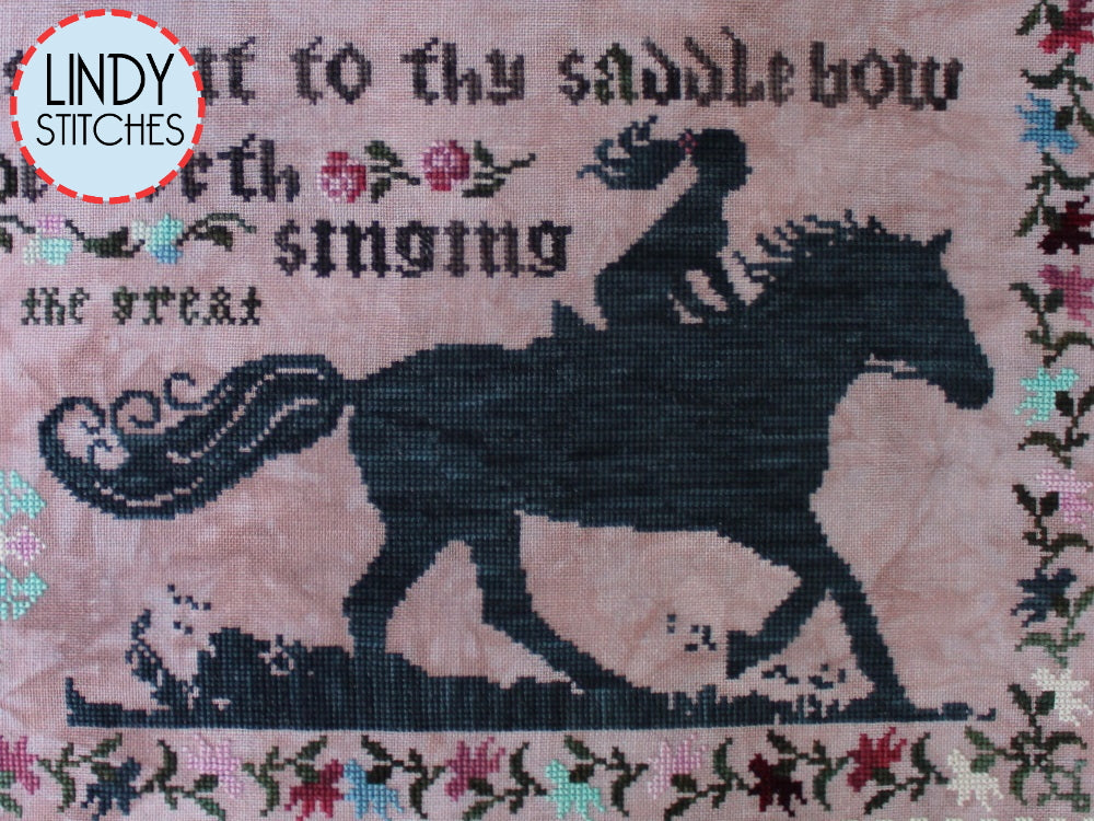 Ride Forth Singing Cross Stitch Pattern by Lindy Stitches