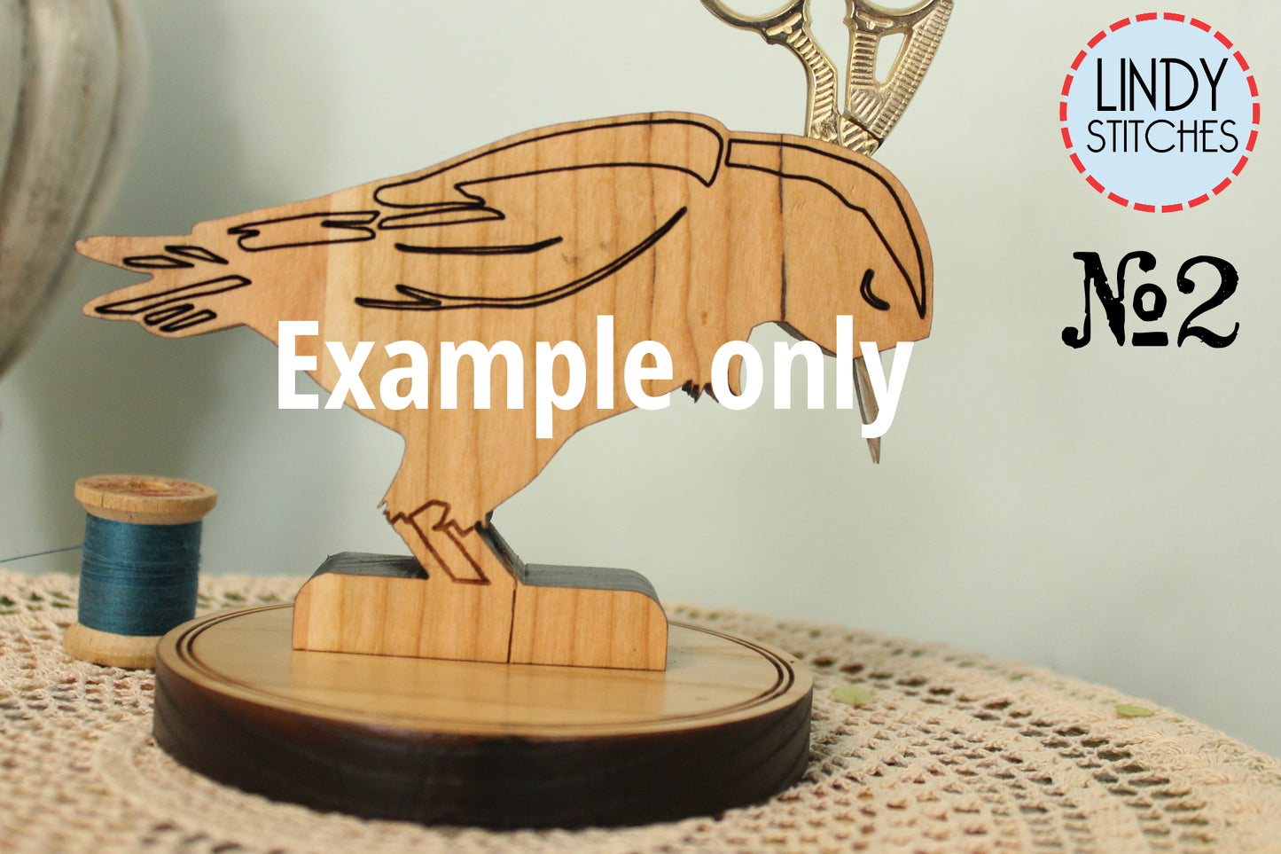 LAST BATCH Ragamuffins & Misfits Sale Edgar Scissorbird Wooden Scissor Holder Lindy Stitches