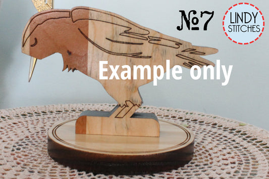 LAST BATCH Ragamuffins & Misfits Sale Edgar Scissorbird Wooden Scissor Holder Lindy Stitches