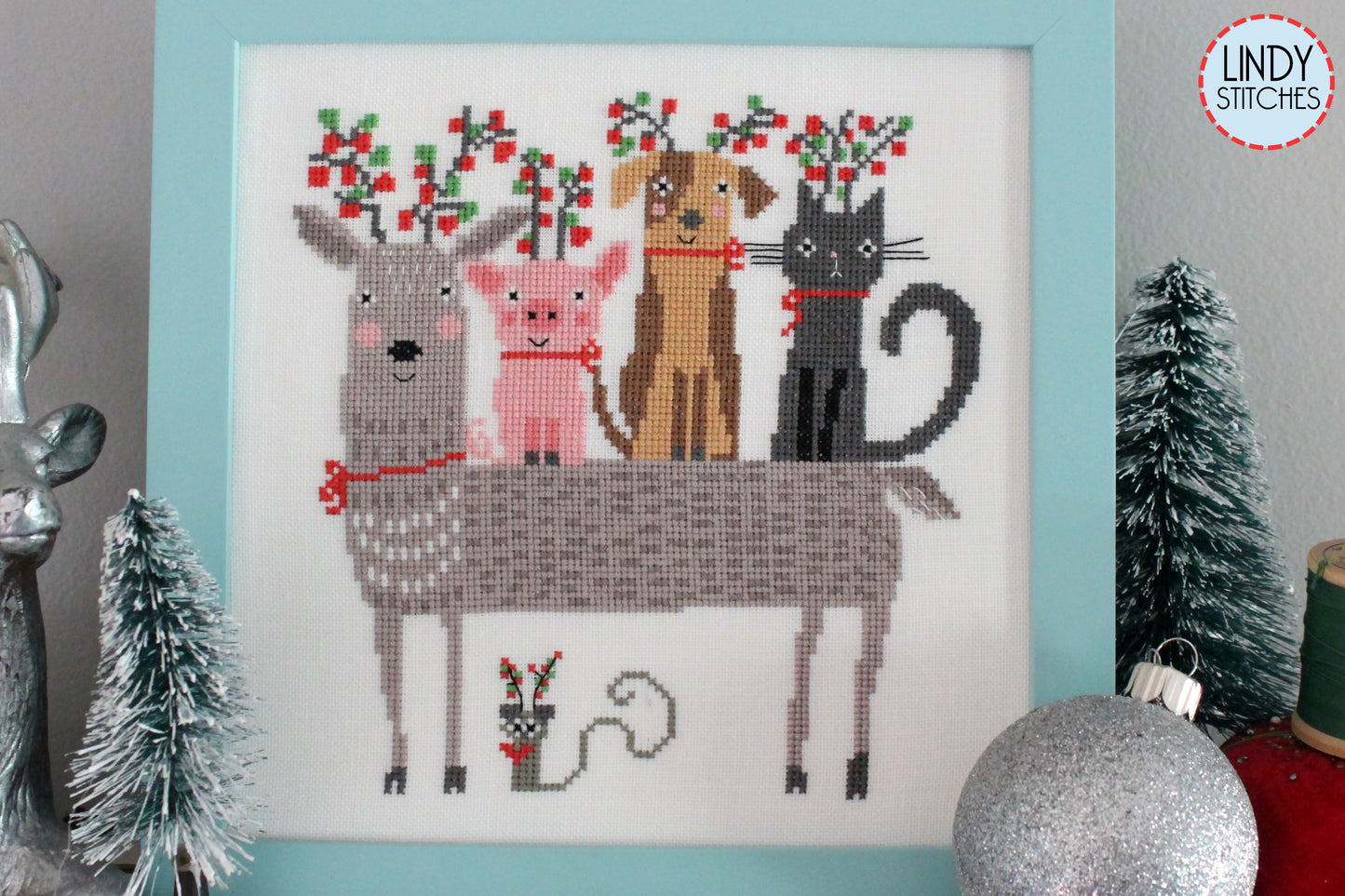 Reindeer Games Cross Stitch Pattern