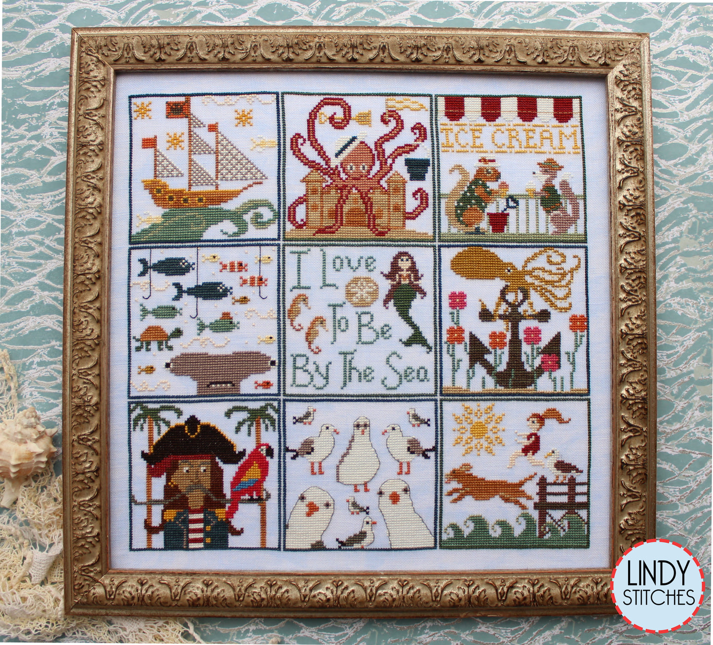 Saltwater Scrapbook Part 2 Cross Stitch Pattern Lindy Stitches