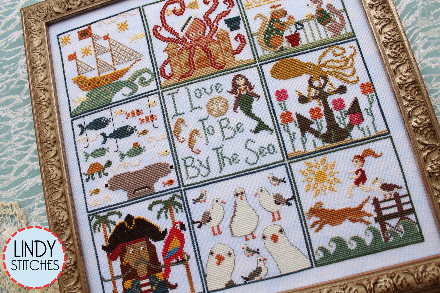 Saltwater Scrapbook Part 2 Cross Stitch Pattern Lindy Stitches