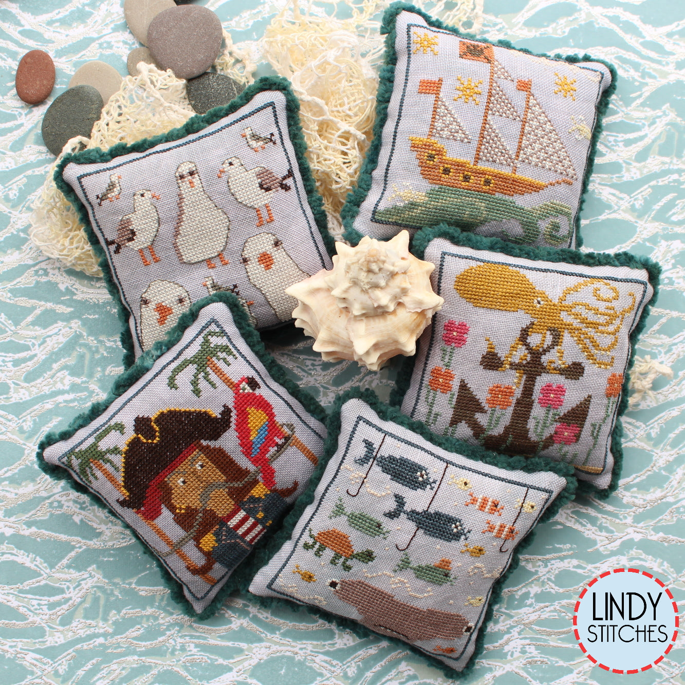 Saltwater Scrapbook Part 2 Cross Stitch Pattern Lindy Stitches