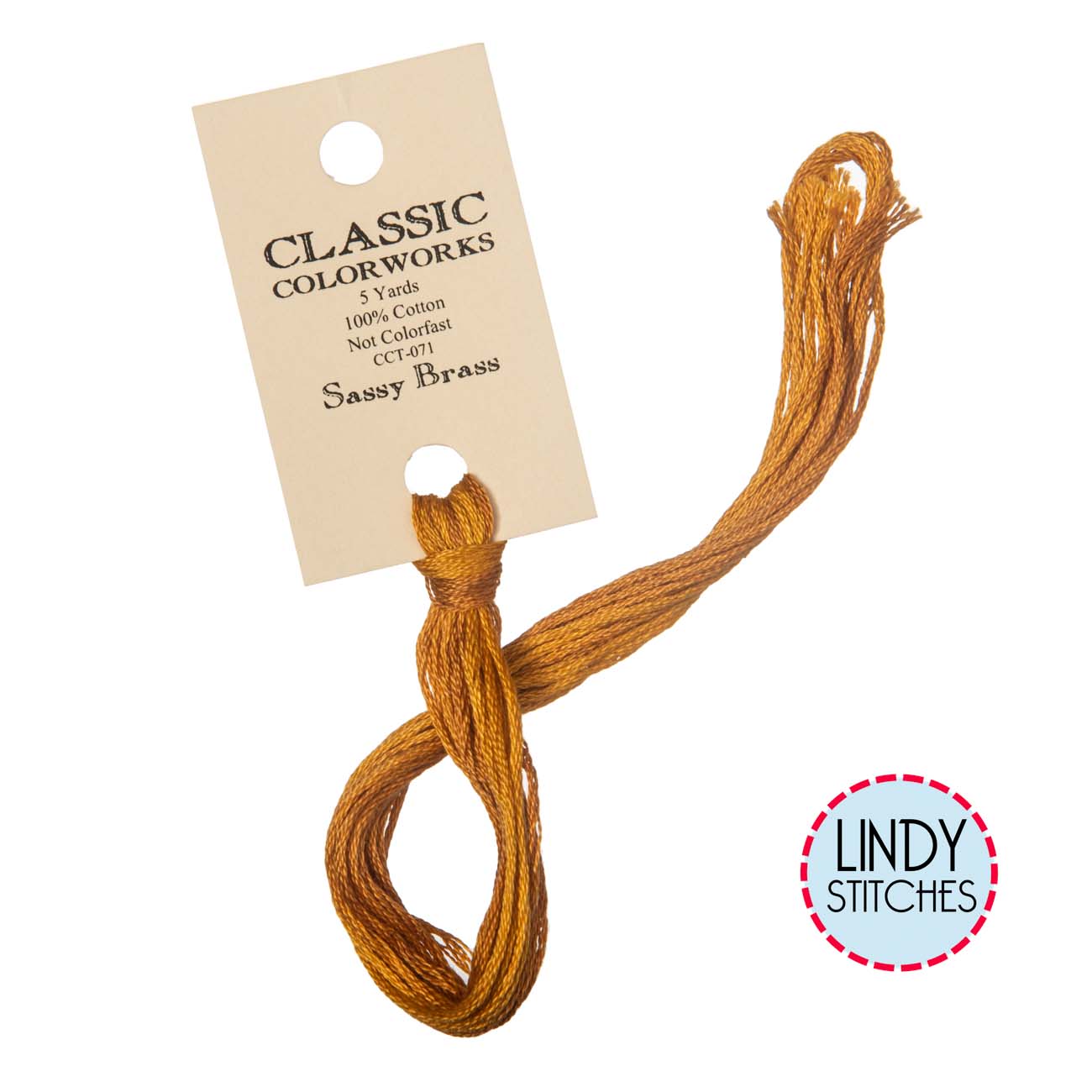 Sassy Brass Classic Colorworks Floss Hand Dyed Cotton Skein