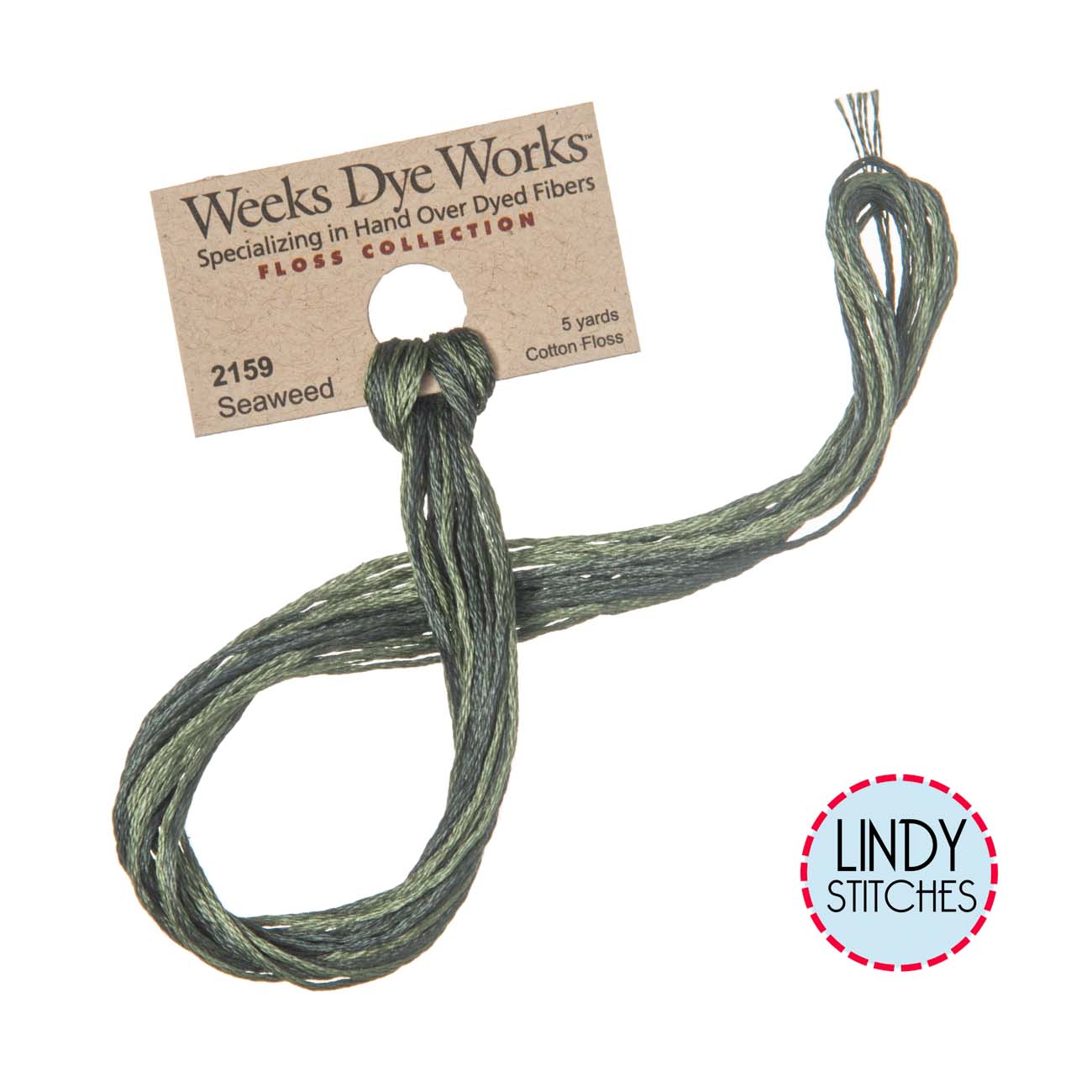 Seaweed Weeks Dye Works Floss Hand Dyed Cotton Skein 2159