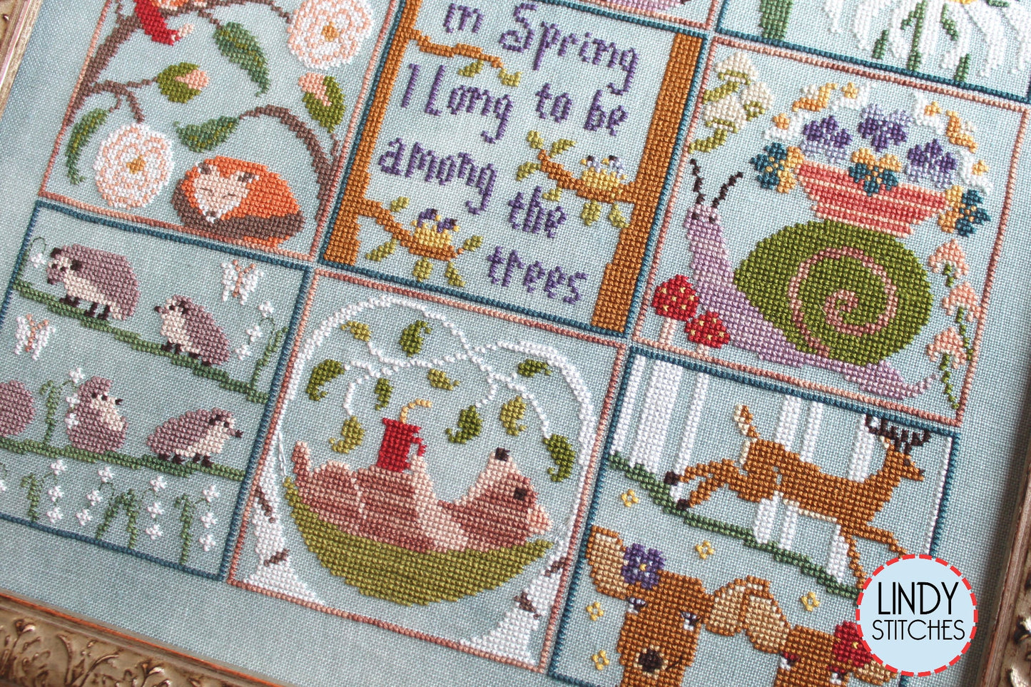 Spring Forest Scrapbook Part 2 Cross Stitch Pattern Physical Copy The Blue Flower