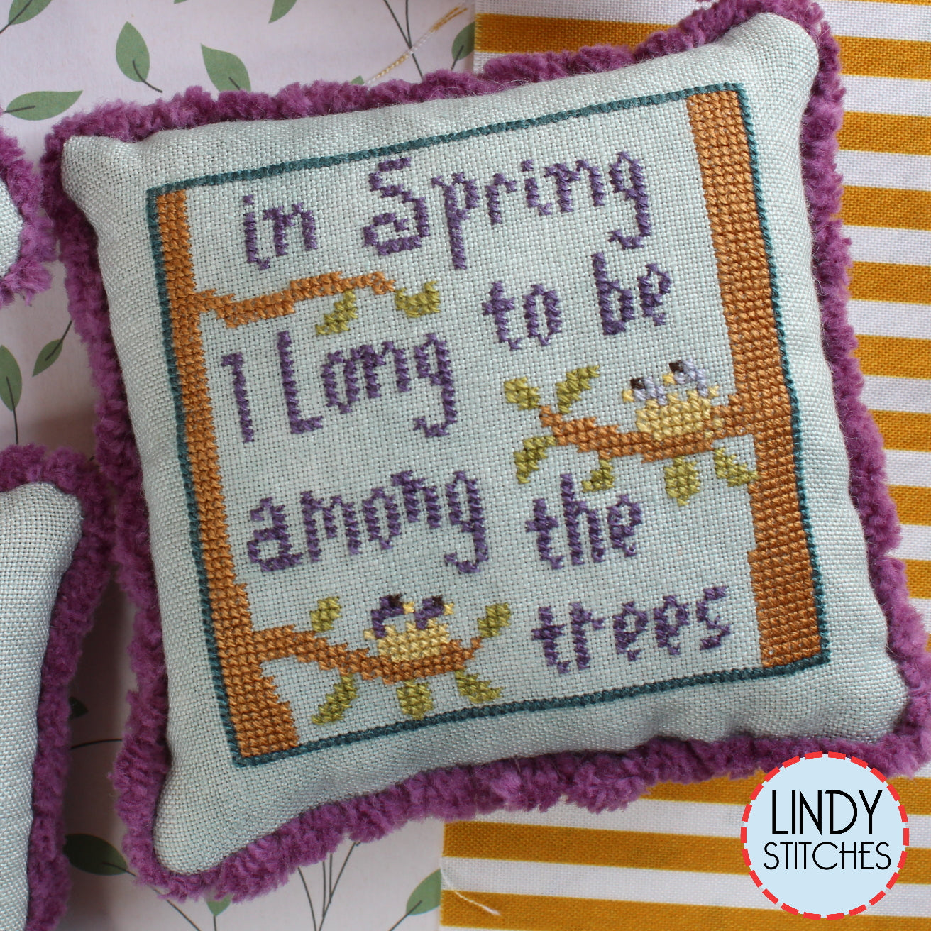 Spring Forest Scrapbook Part 1 Cross Stitch Pattern by Lindy Stitches