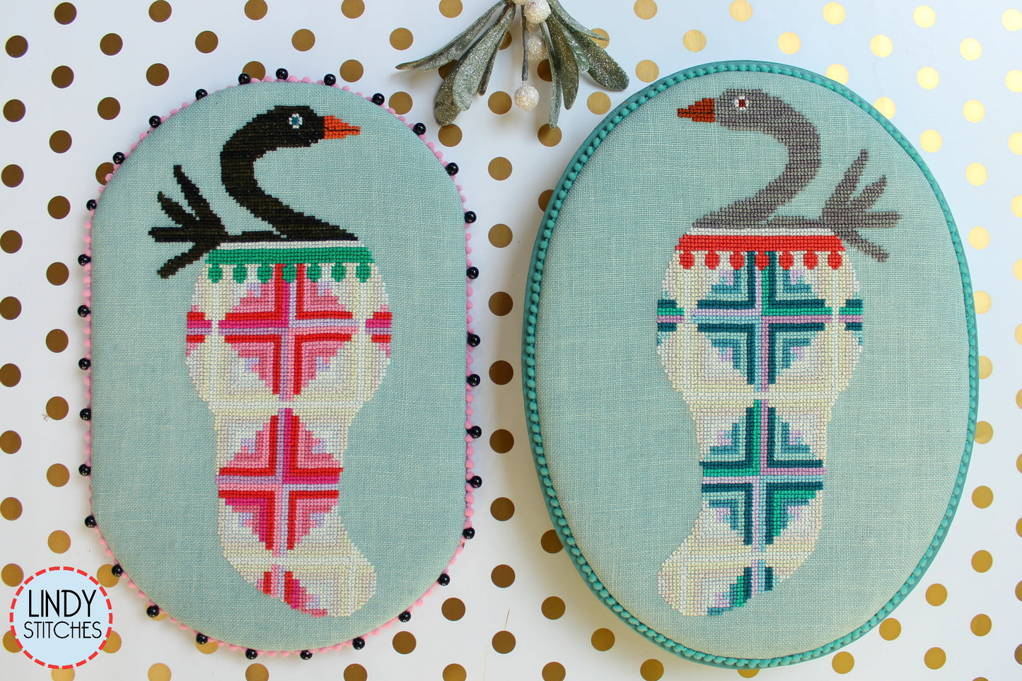 PDF Stocking Stuffers Christmas Cross Stitch Pattern by Lindy Stitches