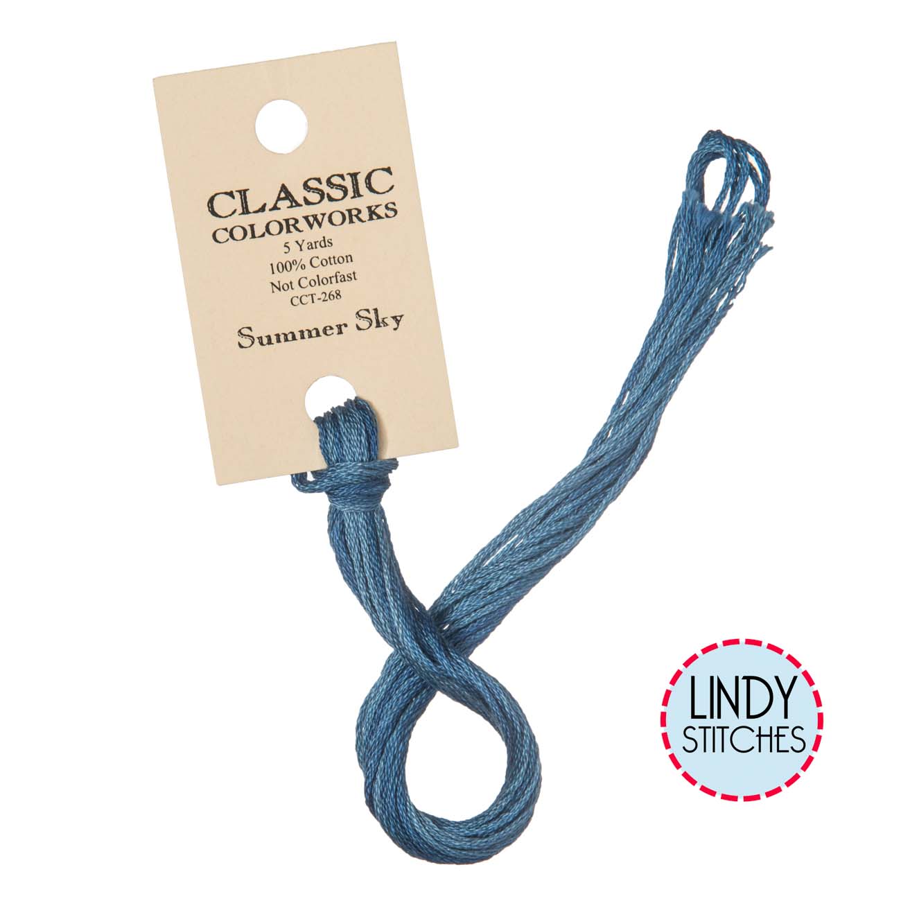 Summer Sky Classic Colorworks Floss Hand Dyed Cotton Skein