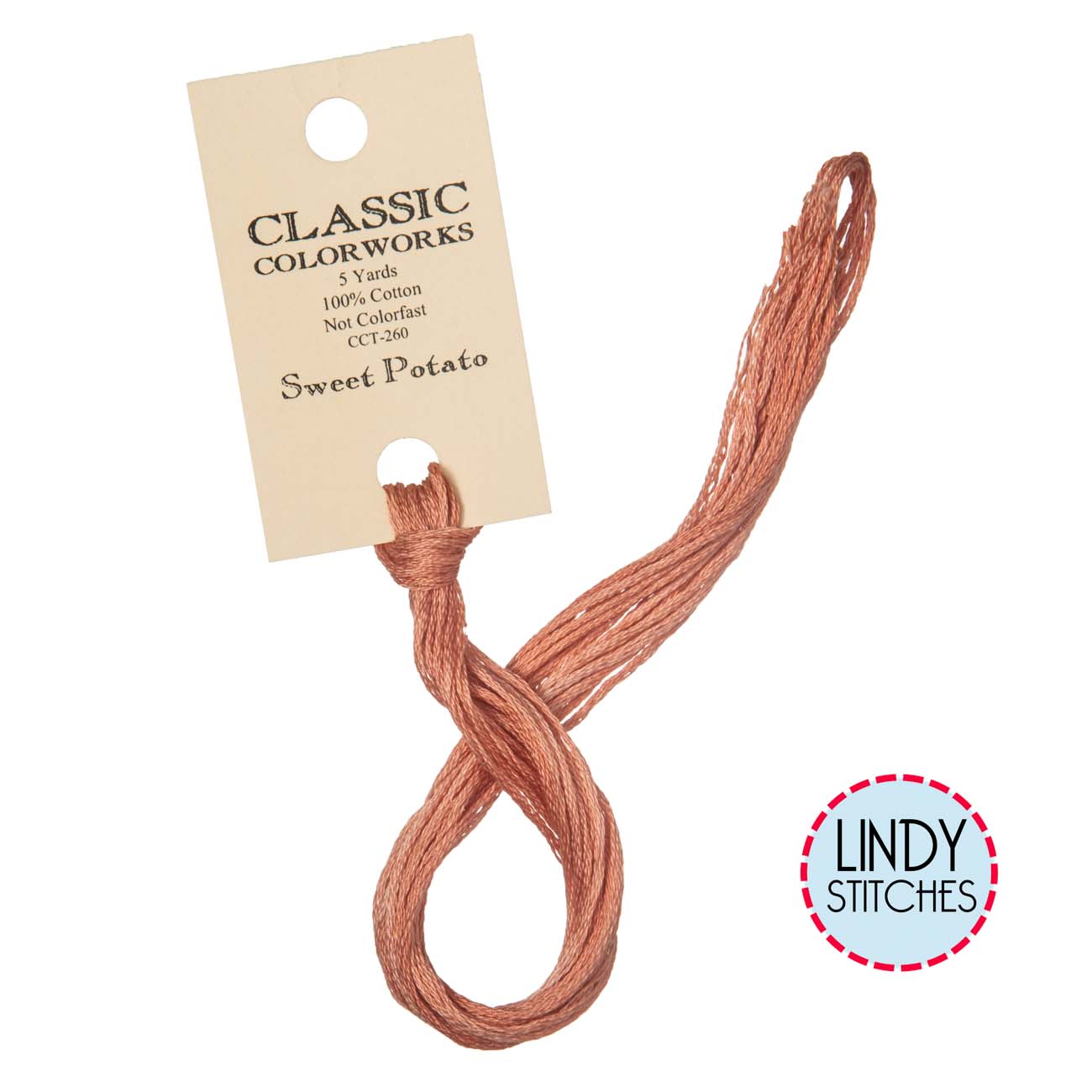 Sweet Potato Classic Colorworks Floss Hand Dyed Cotton Skein