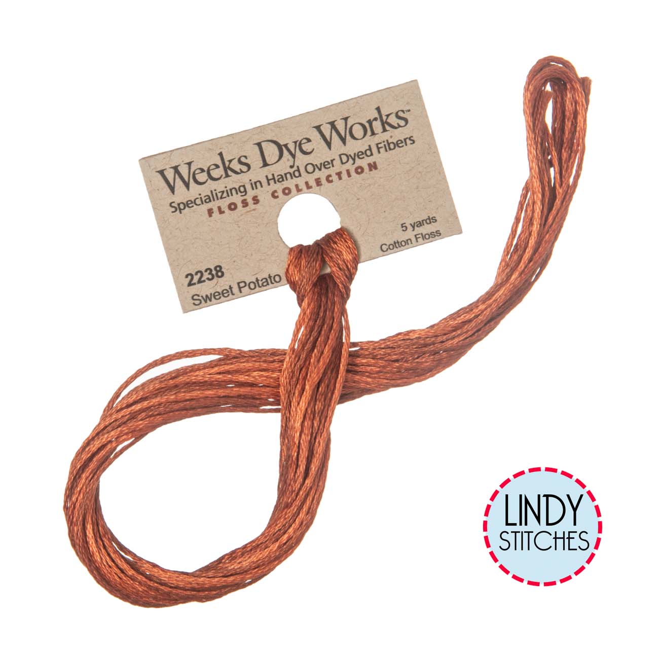 Sweet Potato Weeks Dye Works Floss Hand Dyed Cotton Skein 2238