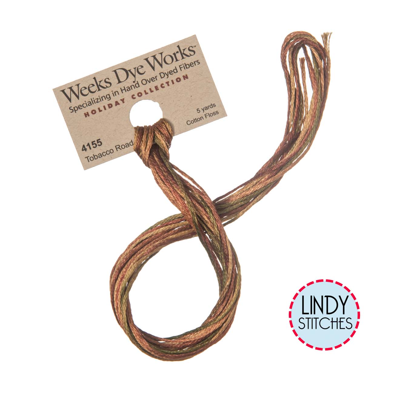 Tobacco Road Weeks Dye Works Floss Hand Dyed Cotton Skein 4155