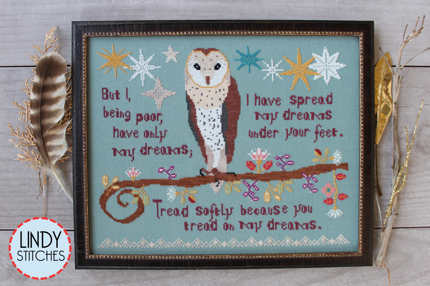 Tread Softly Cross Stitch Pattern Lindy Stitches PDF