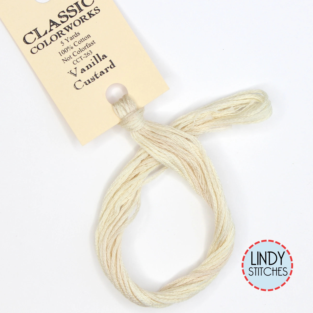 Vanilla Custard Classic Colorworks Floss Hand Dyed Cotton Skein