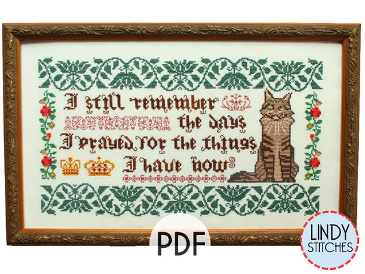 PDF I Still Remember Cross Stitch Pattern by Lindy Stitches