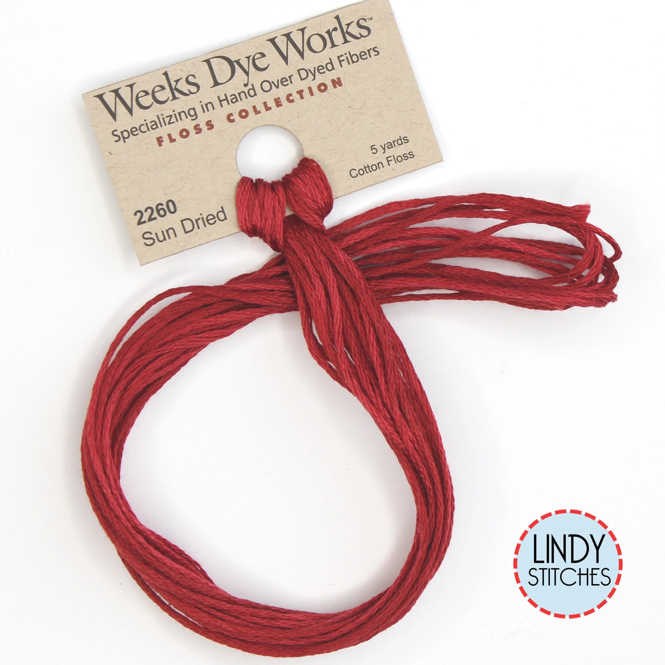 Sun Dried Weeks Dye Works Floss Hand Dyed Cotton Skein 2260