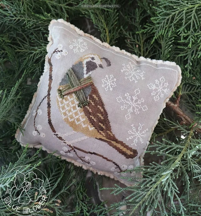 Winter Quail Cross Stitch Pattern by The Blue Flower PHYSICAL copy