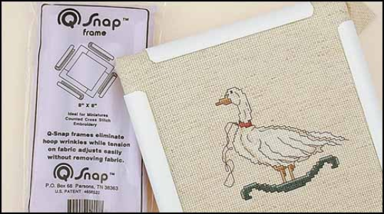 Q SNAP 8 x 8 Needlework Frame for Cross Stitch