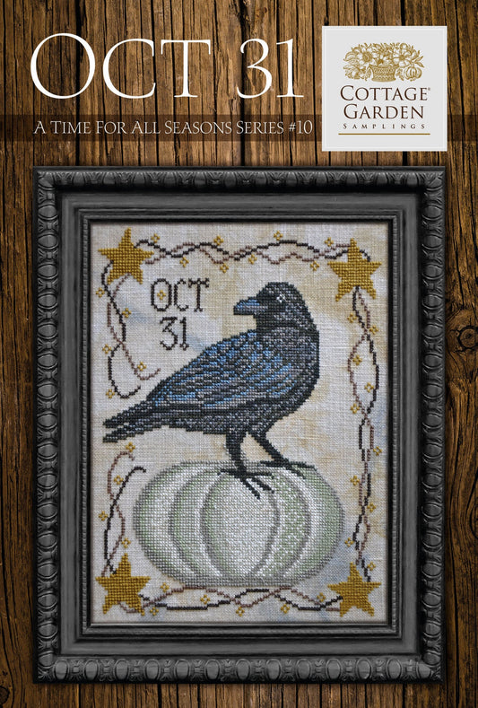 Oct 31 by Cottage Garden Samplings Cross Stitch Pattern PHYSICAL copy