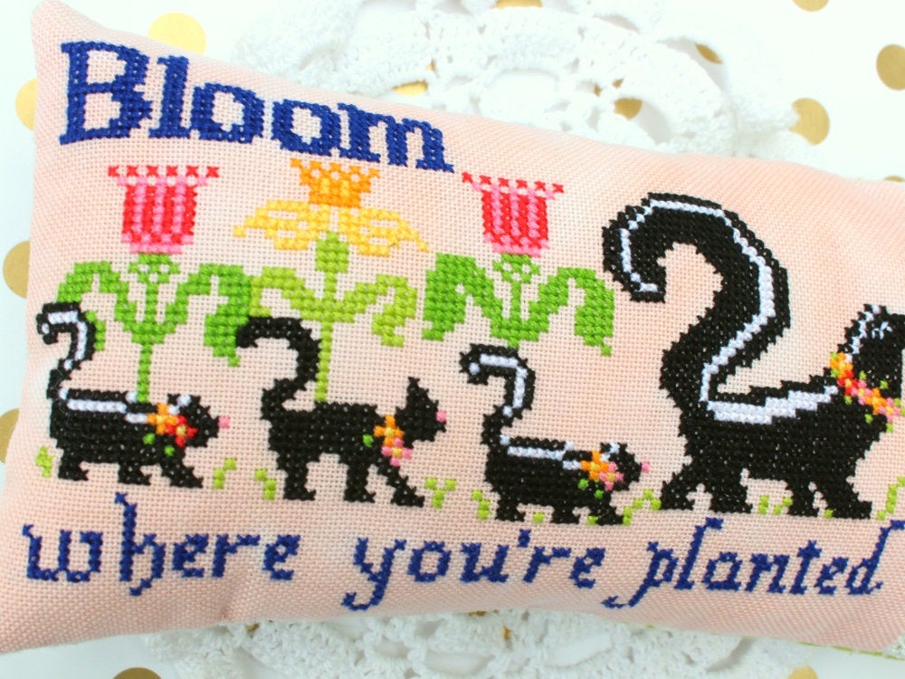 Bloom Where You're Planted Cross Stitch Pattern by Lindy Stitches PDF Download