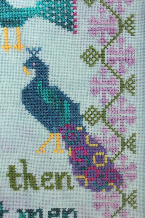 PDF The Peacock Keeper Cross Stitch Pattern by Lindy Stitches
