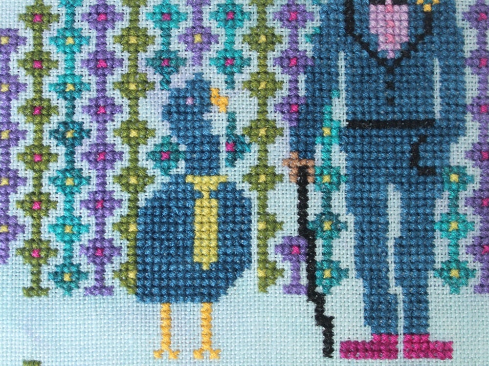 PDF The Peacock Keeper Cross Stitch Pattern by Lindy Stitches