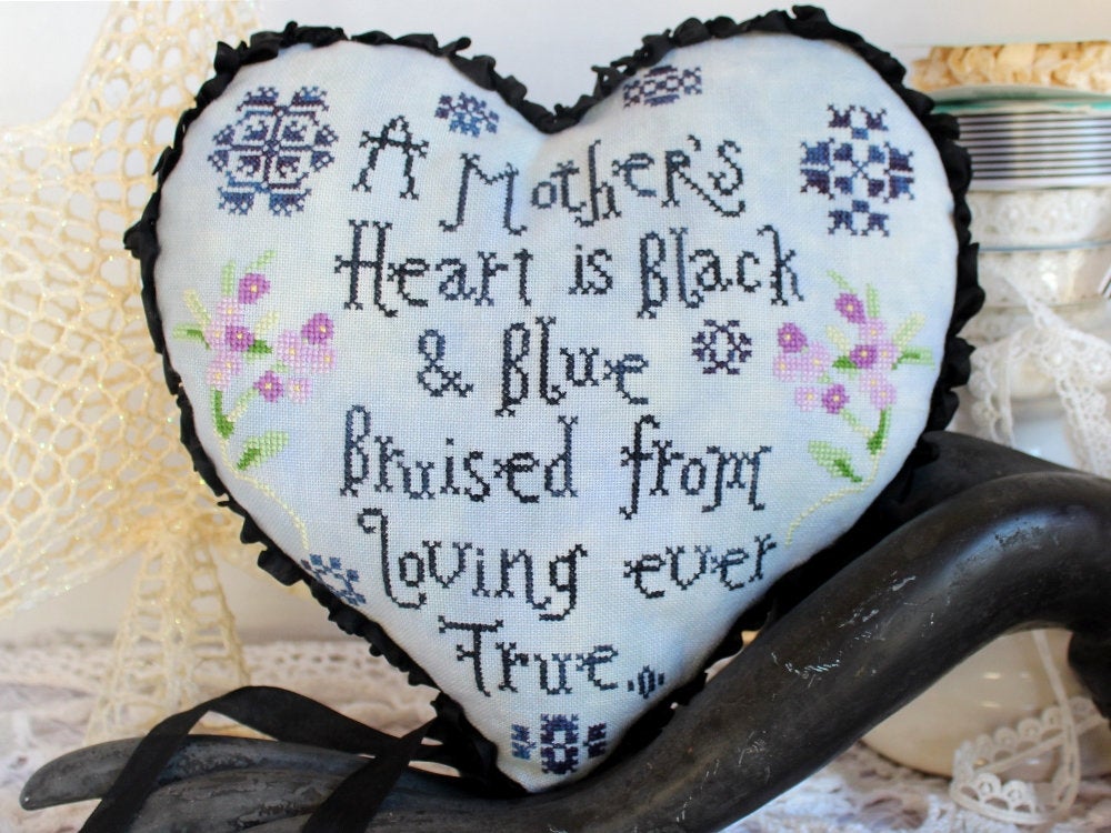 PDF A Mother's Heart Cross Stitch Pattern by Lindy Stitches