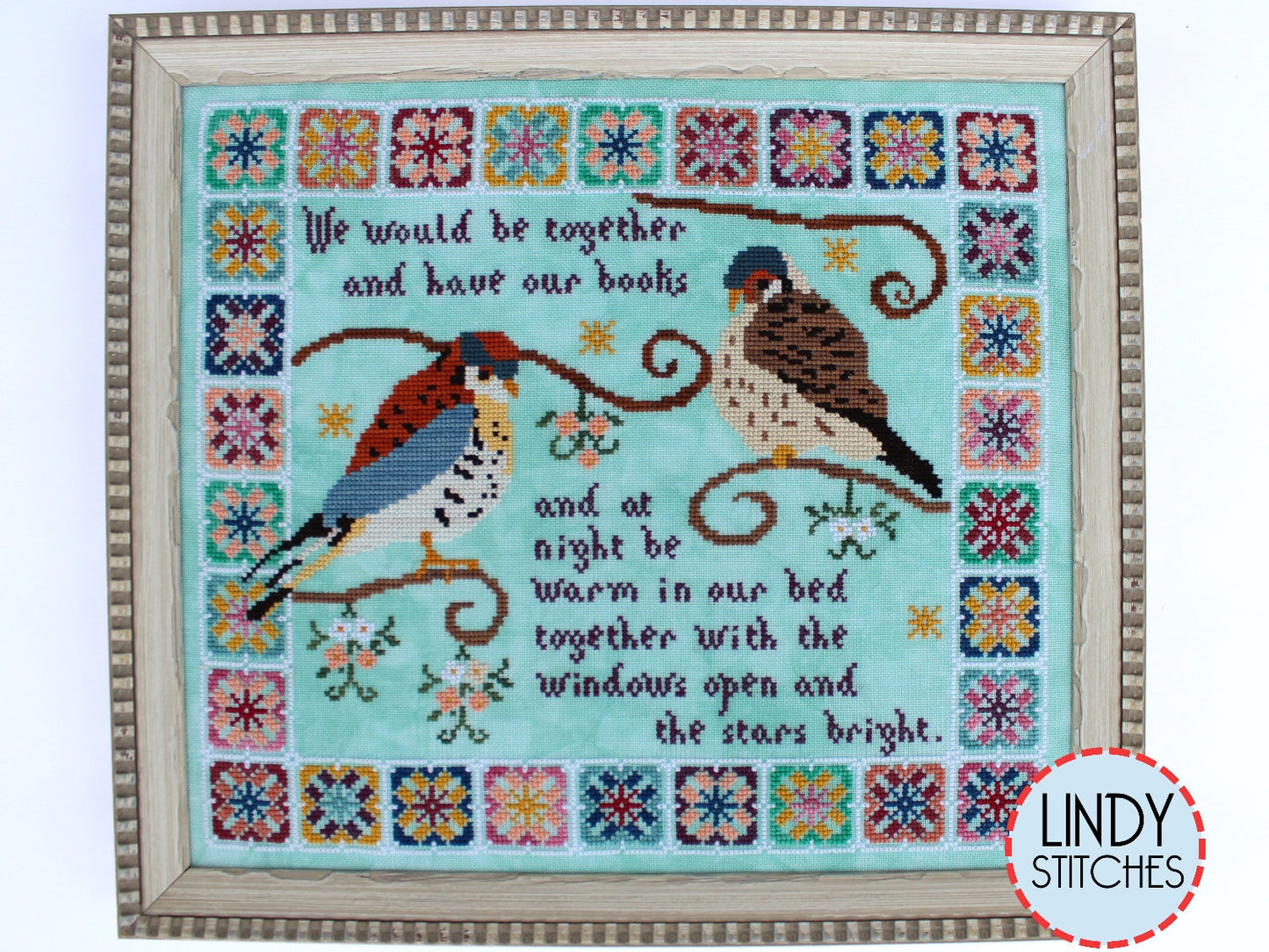 Stars Bright Cross Stitch Pattern Lindy Stitches Kestrels Sampler