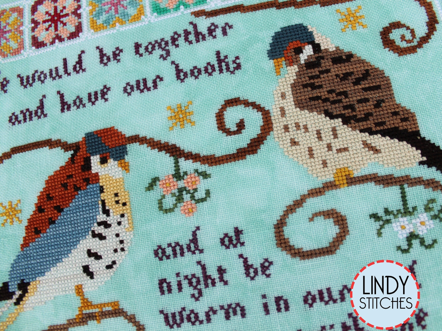 Stars Bright Cross Stitch Pattern Lindy Stitches Kestrels Sampler