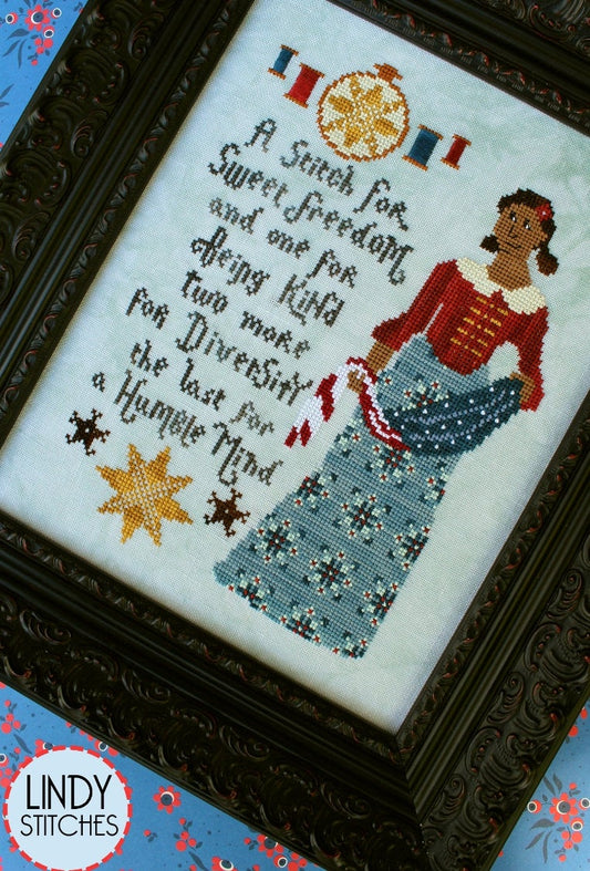 A Stitch For Sweet Freedom Cross Stitch Pattern by Lindy Stitches