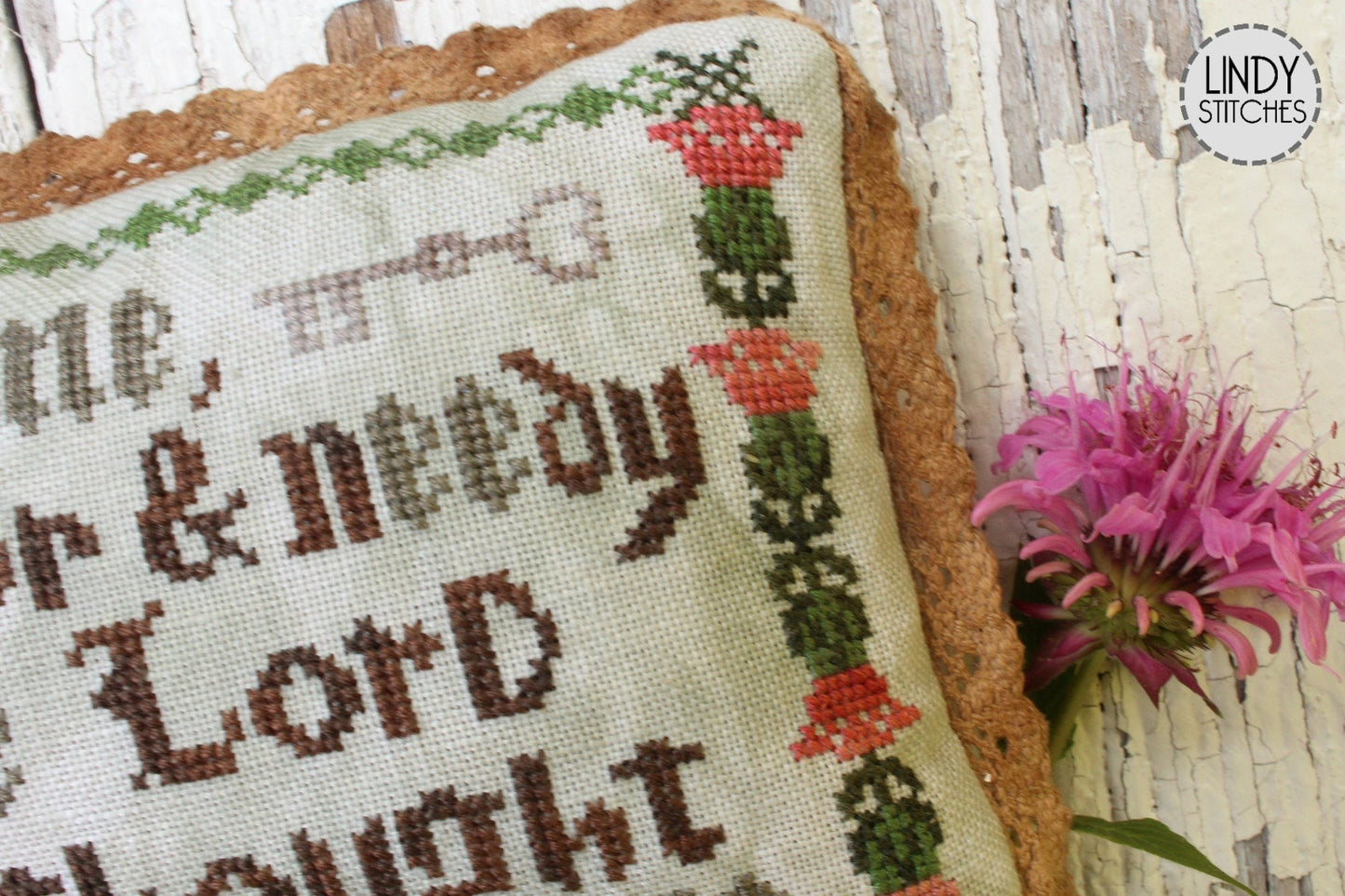 PDF Poor and Needy Cross Stitch Pattern by Lindy Stitches