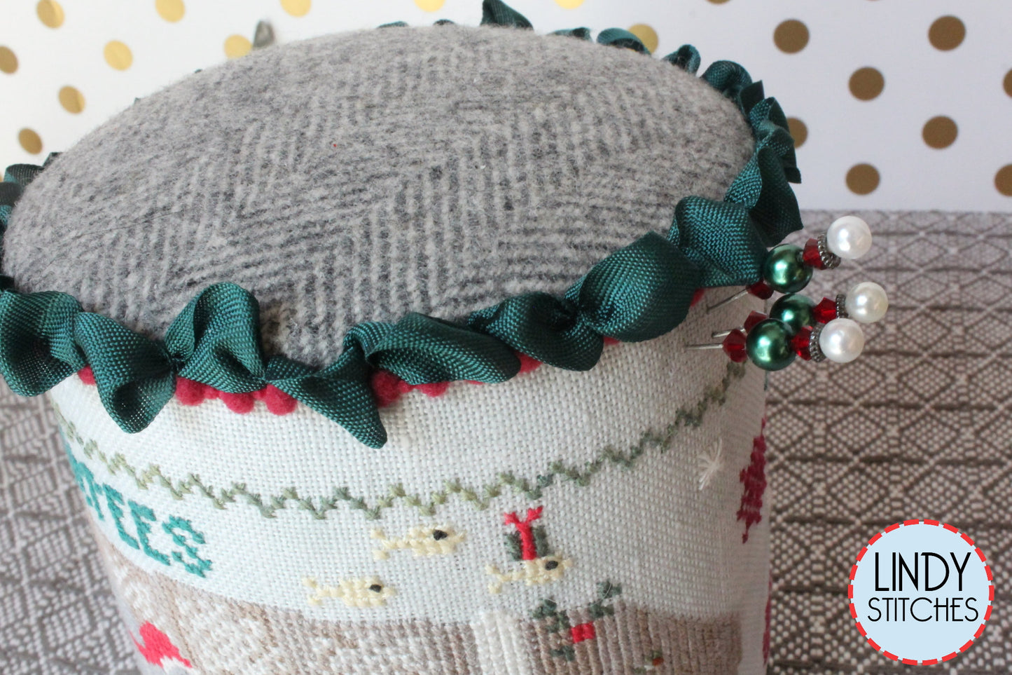 Merry Manatees Cross Stitch Pattern by Lindy Stitches Christmas Drum