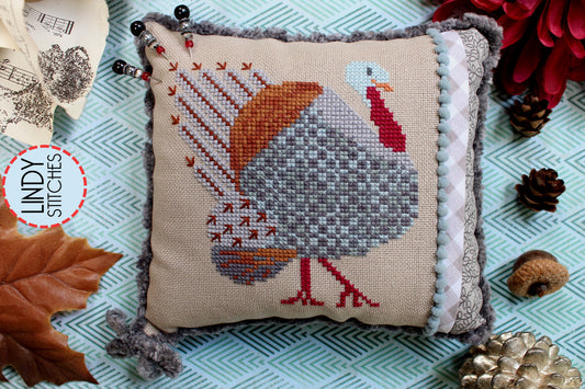 Strutting Tom Cross Stitch Pattern by Lindy Stitches