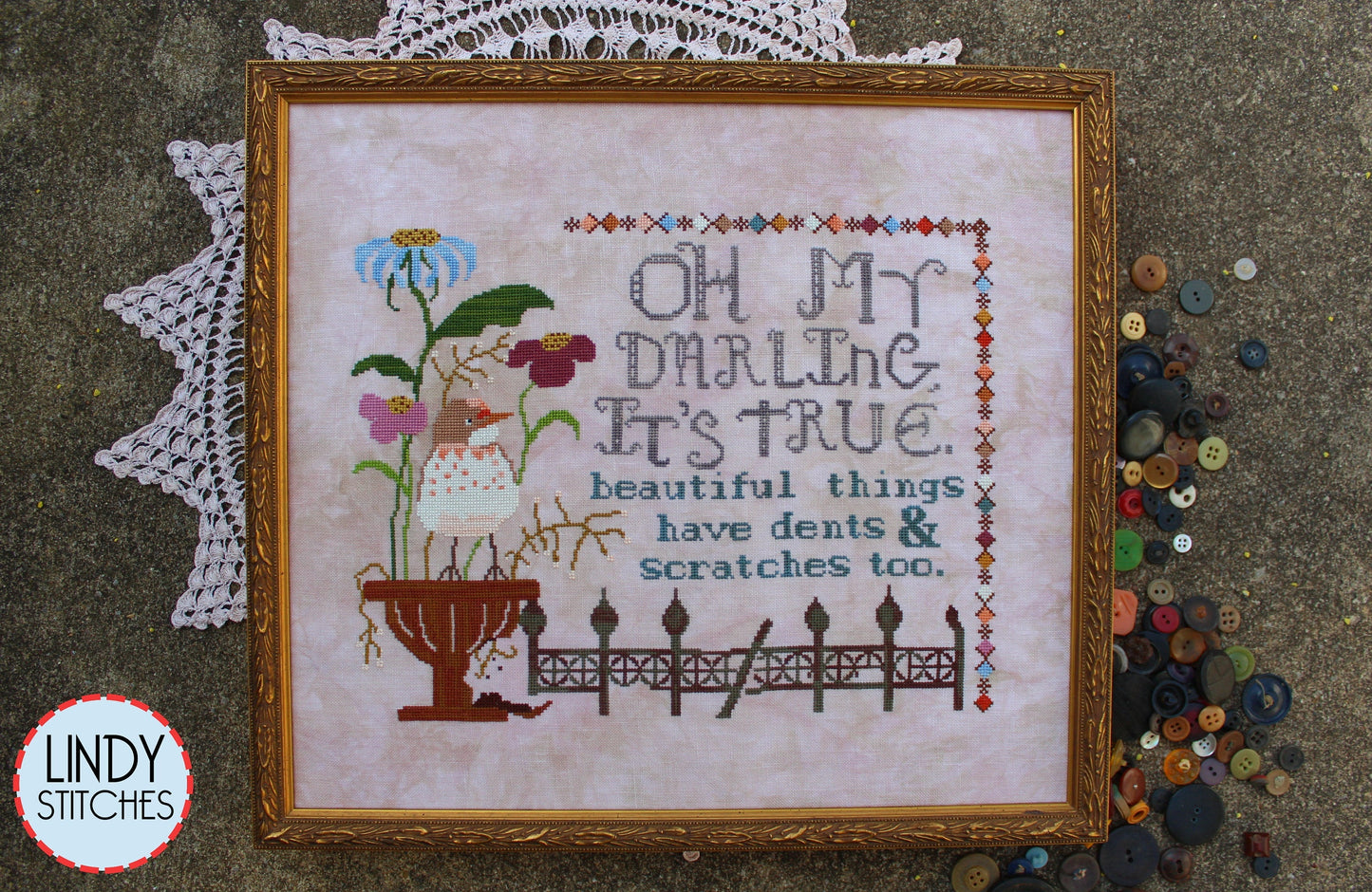 Beautiful Things Cross Stitch Pattern by Lindy Stitches