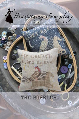 The Gobbler Cross Stitch Pattern by Heartstring Samplery! PHYSICAL COPY
