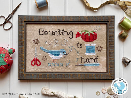 Counting is Hard Cross Stitch Pattern Luminous Fiber Arts PHYSICAL copy