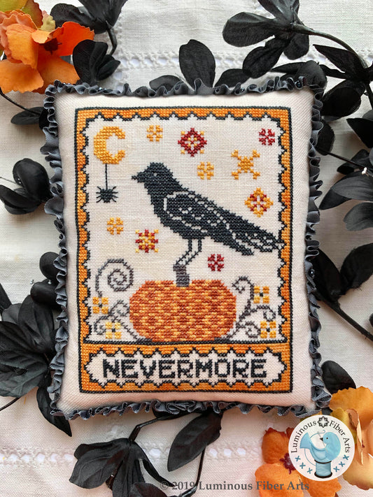 A Raven's Reply Cross Stitch Pattern Luminous Fiber Arts